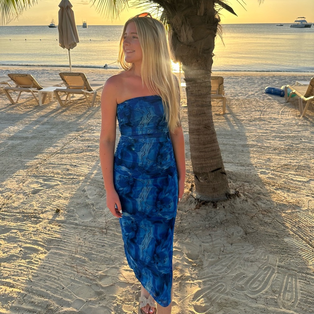 Blue Island Dress